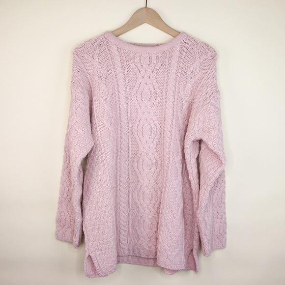 Aran Crafts Sweaters - Aran Crafts 100% Wool Sweater Blush Pink Size Medium